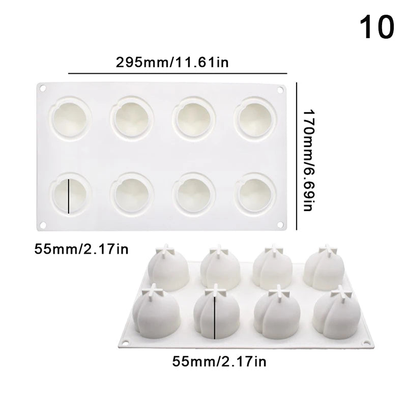 Food-Grade Silicone Fruit Series Cake Mold – Multi-Shape (Pineapple, Peach, Strawberry) for Baking&Mousse Desserts,Easy Release