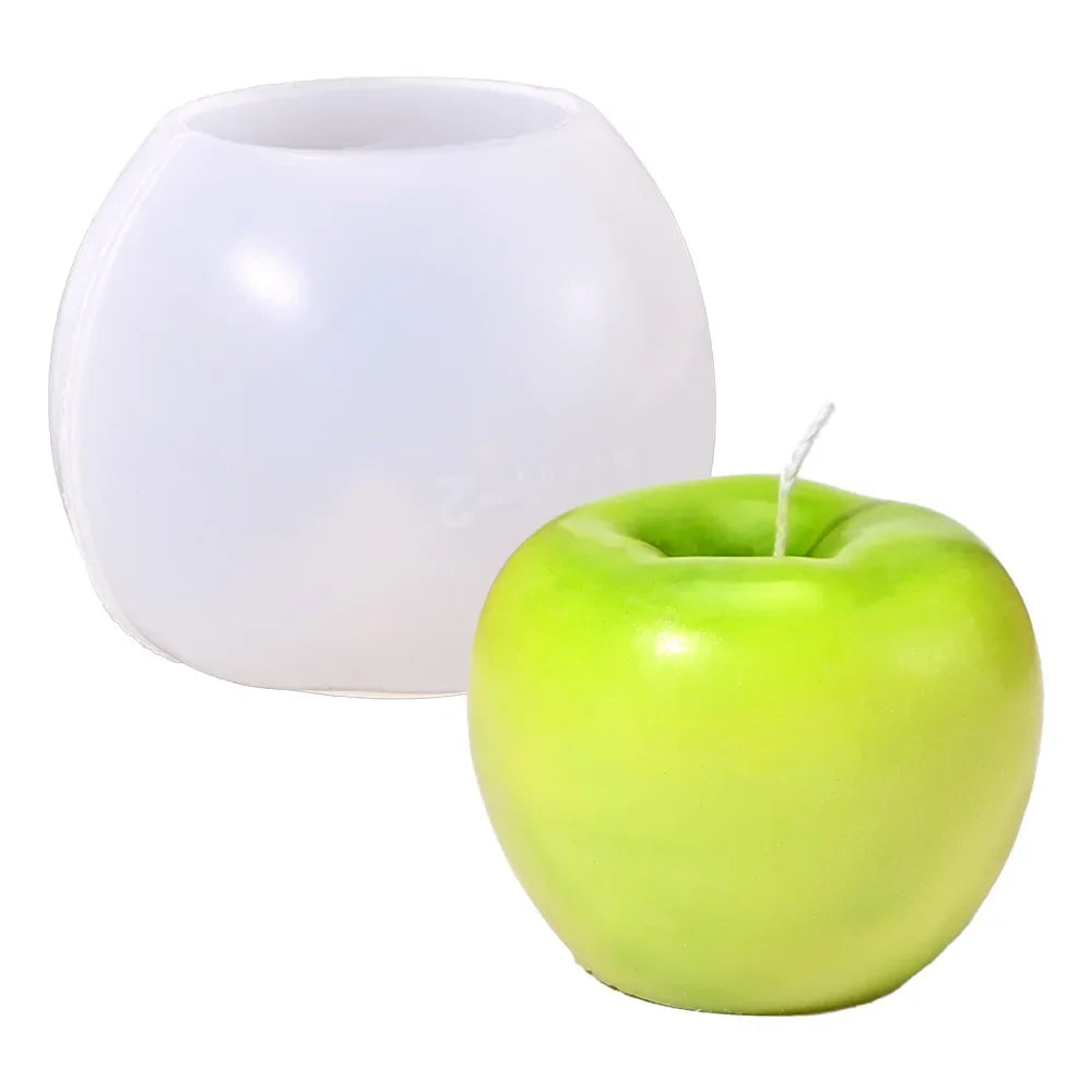 Fruit Series Candle Molds DIY Home Decor Aromatherapy Apple Pear Lemon Peach Gypsum Plaster Mould Craft Art Ornament Resin Mold