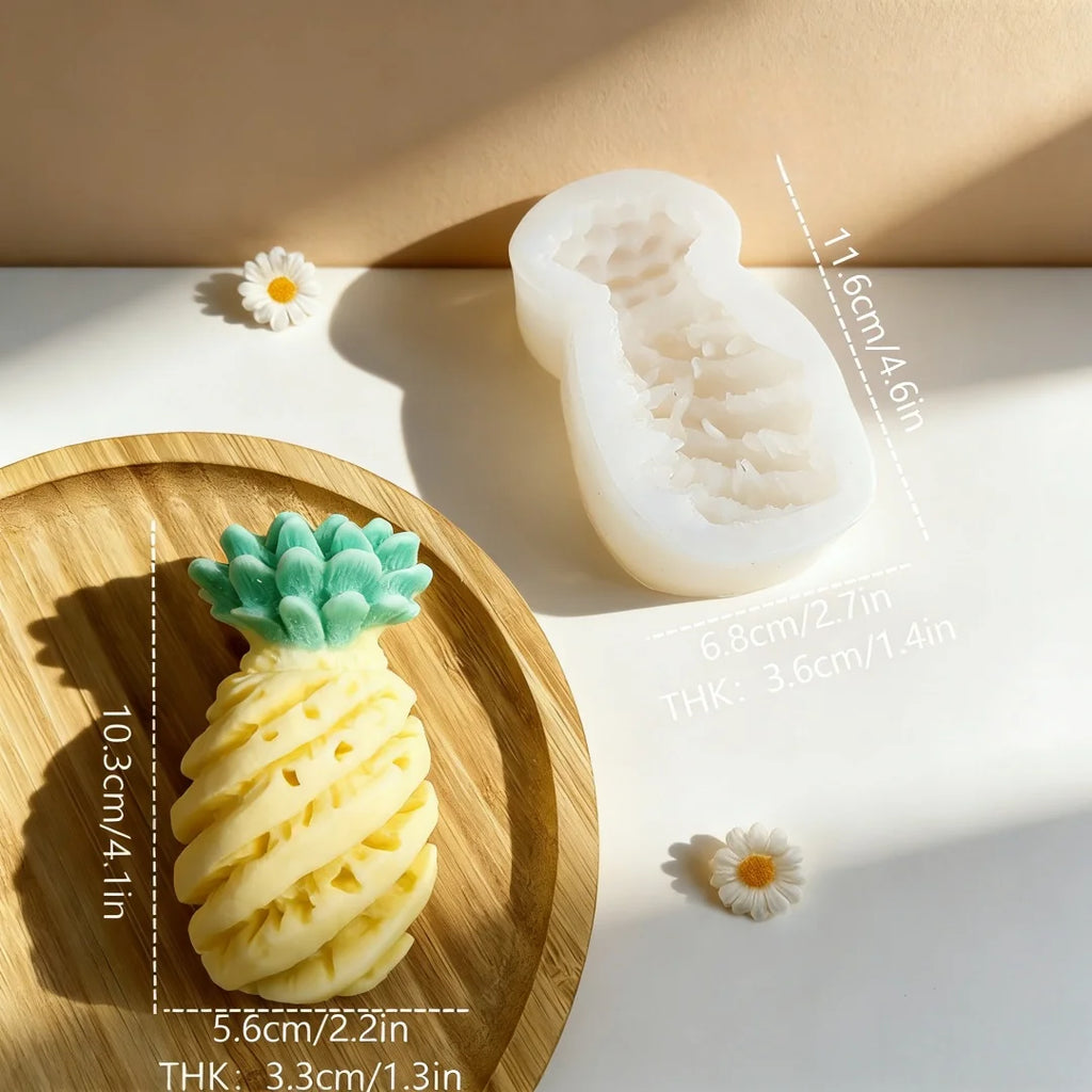 Banana Mango Grape Pineapple Gypsum Silicone Mold Multi-Use For DIY Fruit Candle Wax Mold Plaster Ornament Home Decoration