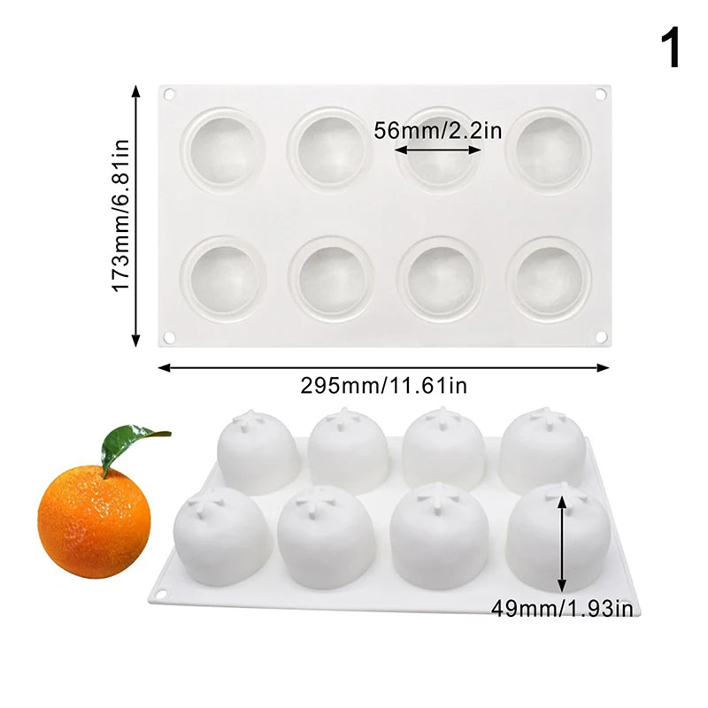 Food-Grade Silicone Fruit Series Cake Mold – Multi-Shape (Pineapple, Peach, Strawberry) for Baking&Mousse Desserts,Easy Release