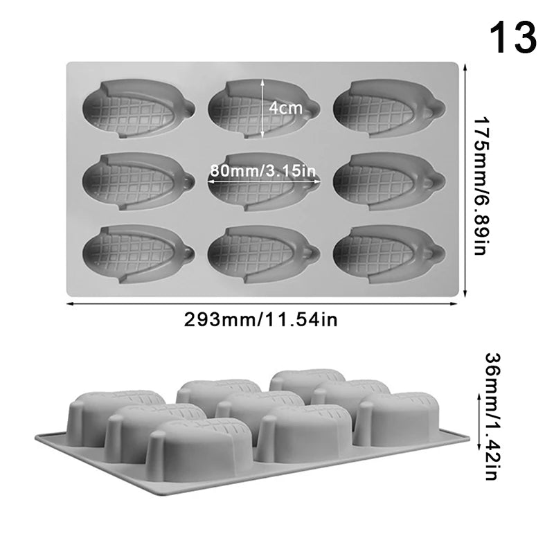 Food-Grade Silicone Fruit Series Cake Mold – Multi-Shape (Pineapple, Peach, Strawberry) for Baking&Mousse Desserts,Easy Release