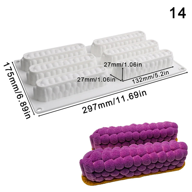 Food-Grade Silicone Fruit Series Cake Mold – Multi-Shape (Pineapple, Peach, Strawberry) for Baking&Mousse Desserts,Easy Release