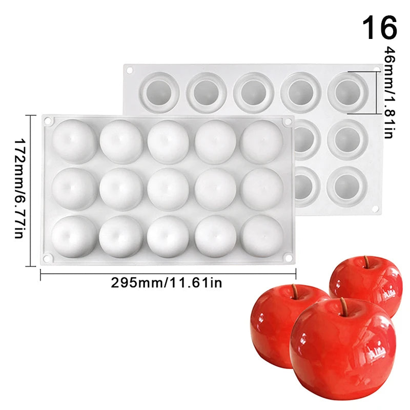 Food-Grade Silicone Fruit Series Cake Mold – Multi-Shape (Pineapple, Peach, Strawberry) for Baking&Mousse Desserts,Easy Release