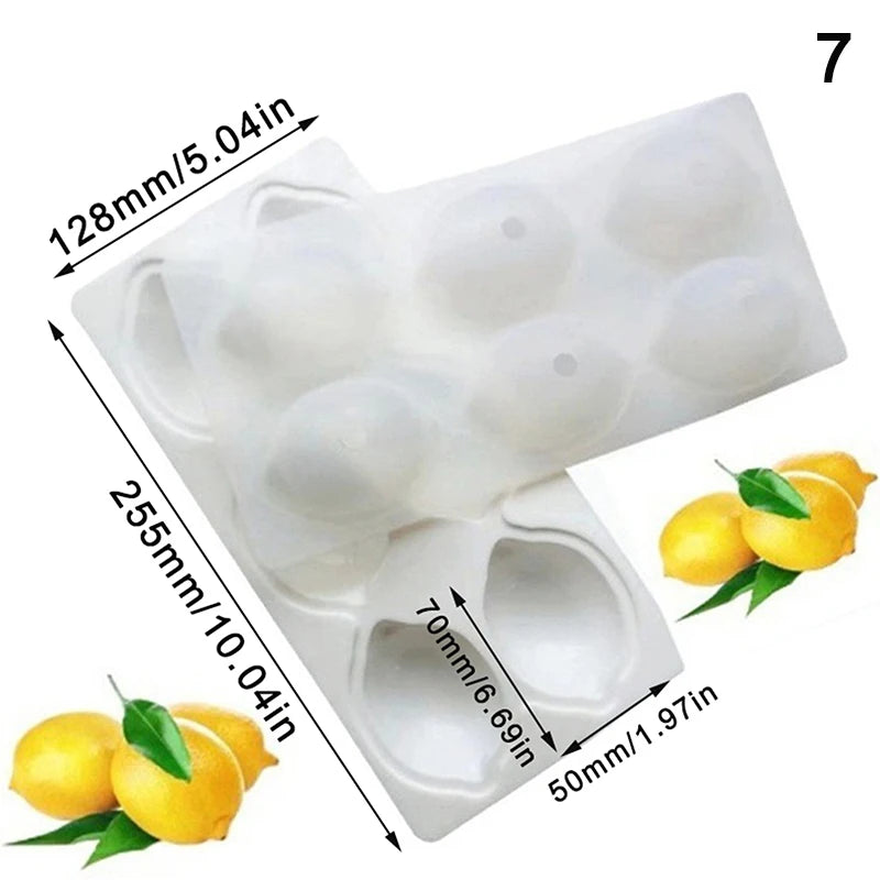 Food-Grade Silicone Fruit Series Cake Mold – Multi-Shape (Pineapple, Peach, Strawberry) for Baking&Mousse Desserts,Easy Release