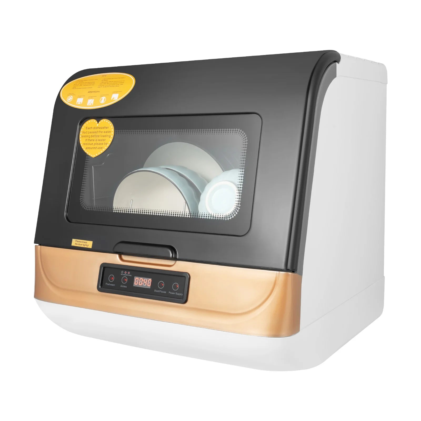 Electronic Dishwasher 12-20 Pieces of Tableware Three Washing Conditions Portable Mini Dishwasher for Apartments& RVs