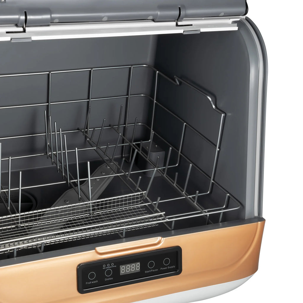 Electronic Dishwasher 12-20 Pieces of Tableware Three Washing Conditions Portable Mini Dishwasher for Apartments& RVs