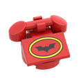 Bat Phone - Batman - Minifig Accessory - Custom Printed - Made Using LEGO® Parts