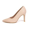 2025 LUOQIAO L659 Women's Professional Latin Pump Dance Shoes Black Microfiber Leather Low-Heeled High Heels Thickened Thin