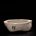 Non-porous Hydroponic Plant Flowerpot Creative Retro Stoneware Copper Money Grass Green Flower Handwritten Ceramic Flower Pot