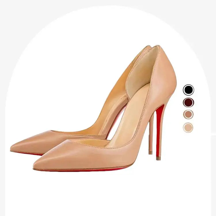 Wholesale Patent Leather Red Sole Pointed Toe High Heels Office Casual Evening Party Formal Stiletto Designer Pumps for Women