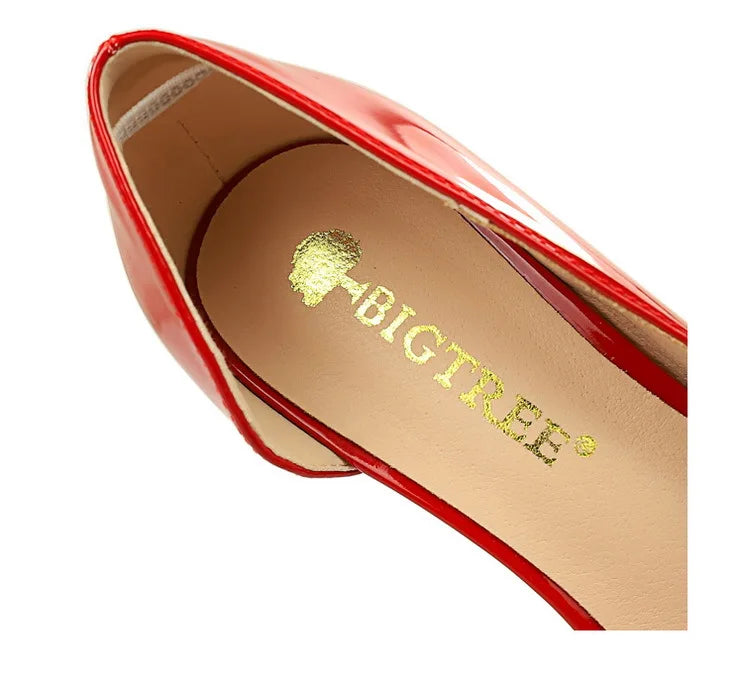 High Heels Shallow Mouth PU Leather Women's Shoes Pointed Toe Nude Single Shoes Women Stiletto Professional Work Dress Shoes