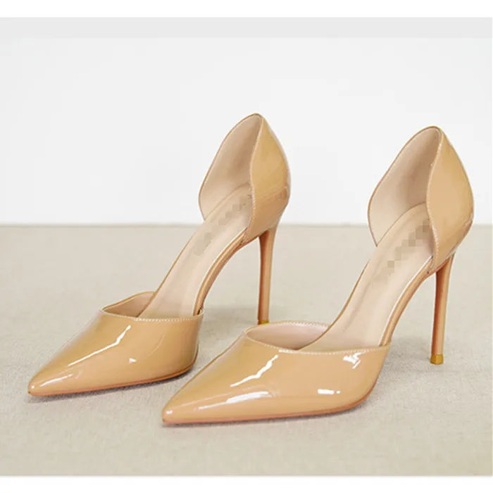 Chaussures Femme Zapatos De Mujer Pointy Toe D Orsay Classy Shoes Slip on Summer Office Business Thin High Heel Pumps for Women