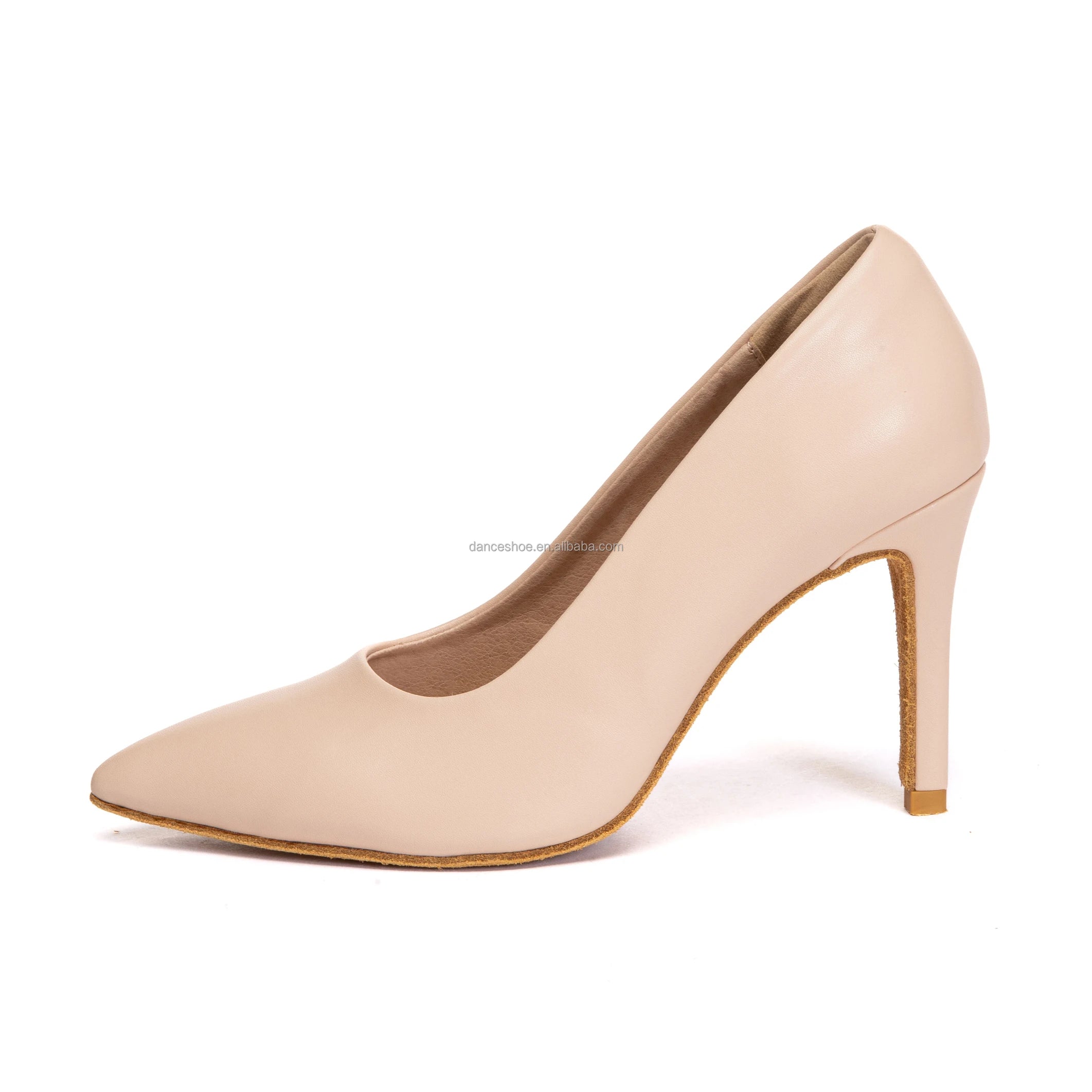 2025 LUOQIAO L659 Women's Professional Latin Pump Dance Shoes Black Microfiber Leather Low-Heeled High Heels Thickened Thin