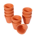 10Pcs Red Pottery Flower Pot Clay Pottery Planter Cactus Flower Pots Succulent Pot With Drainage Hole Great For Plants