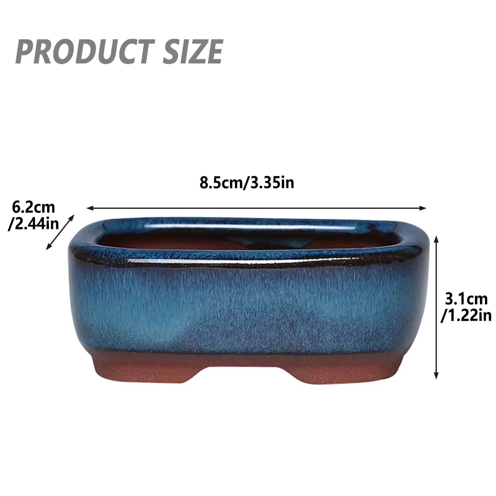 Ceramic Succulent Flower Pot Elegant Promote Healthy Growth Planter for Windowsills Shelves Gardens and Patios IMNT
