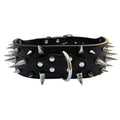 The Mighty Large Spiked Studded Dog Collar Protect Dog's Neck from Bites Durable & Stylish Dog Spike Collar for Mastiff Pitbull