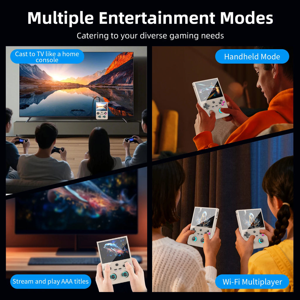 Anbernic RG477V Handheld Game Console 4.7" LTPS In-Cell Android 14 DSP Sound Effect Video Player Support AI RixelHK 1080p-DP Out