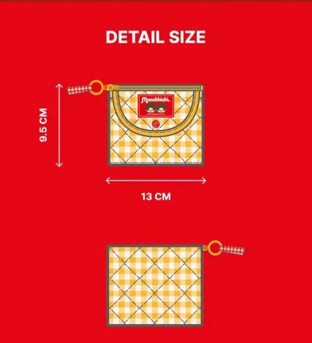 Cute Cartoon Monchhichi, Compact Storage of Sundries, Change, Card Holder, Three-piece Travel Portable Toiletry Bag Gift