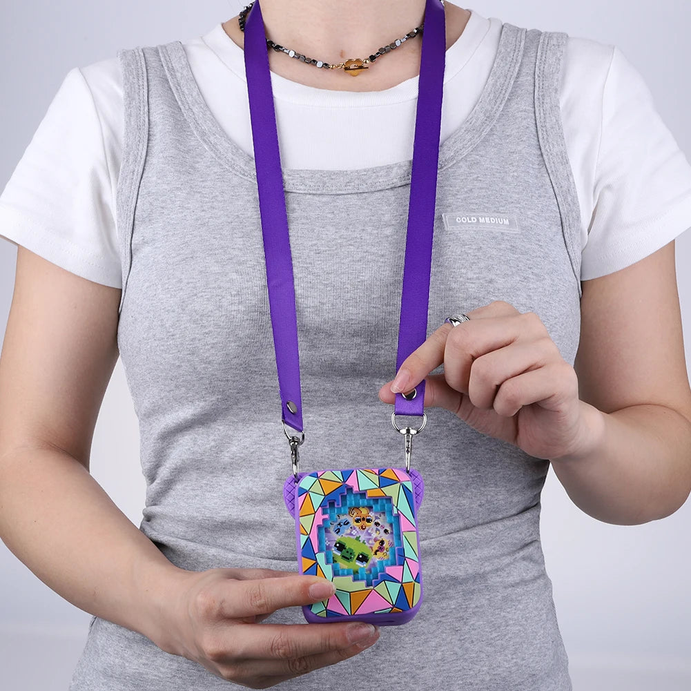 Case for Bitzee Magicals Digital Pet Silicone Protective Cover with Neck Lanyard Magicals Interactive Toy 3D Printed Protector