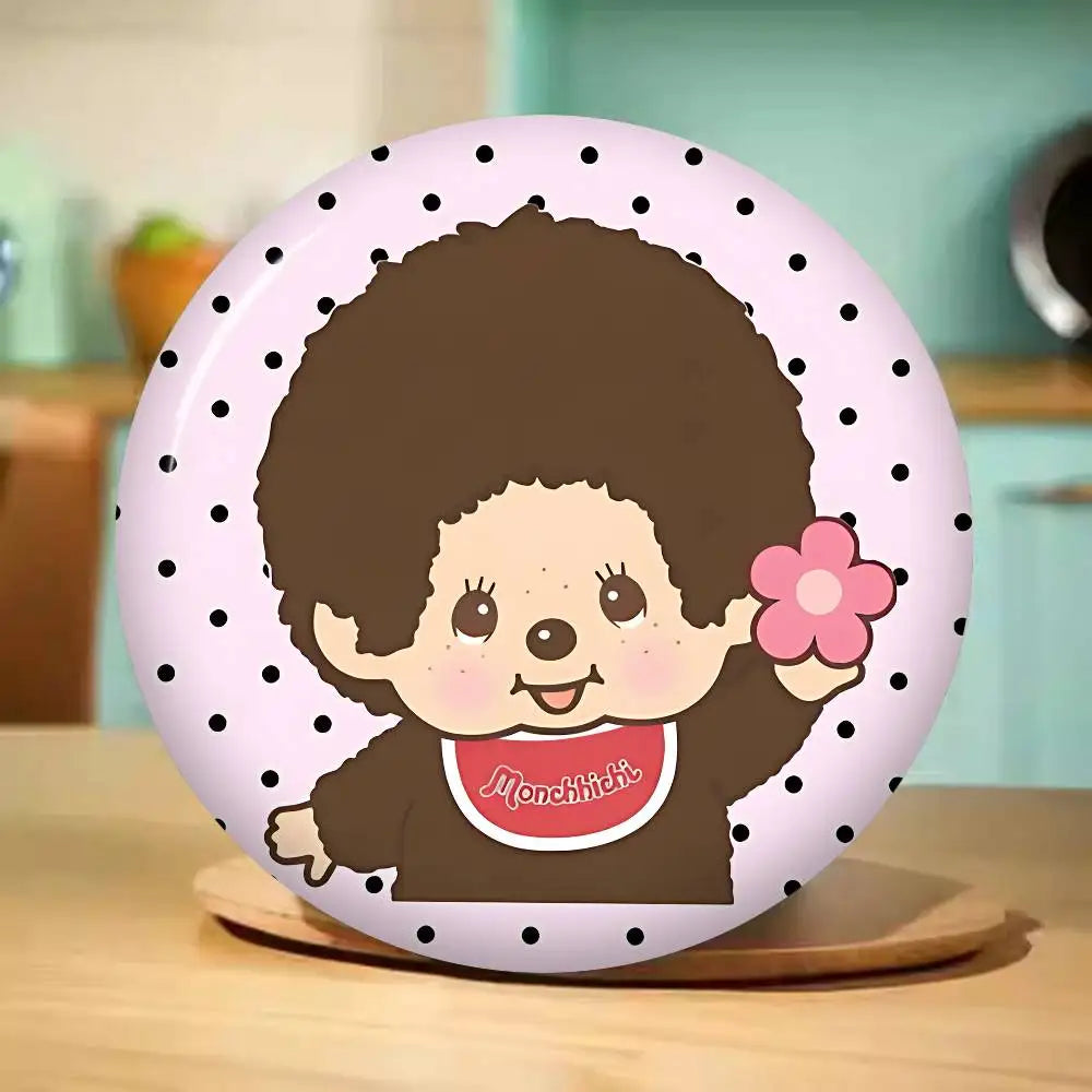 M-Monchhichi Cute Anime Brooches Cute Cartoon  Badge Jacket Jeans Lapel Pin Gift Accessorie