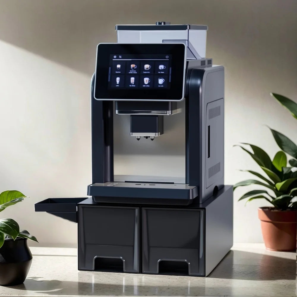CE Electric Commercial Coffee Machine 19 Bar Espresso Machine Fully-Automatic Espresso Maker With Bean Grinder and Milk Frother