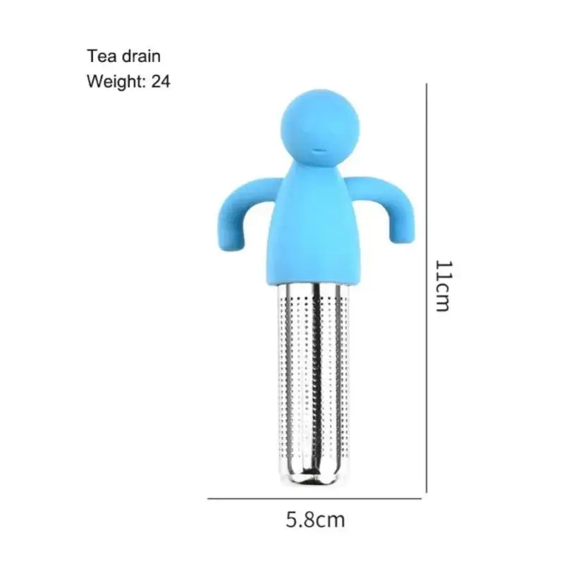 Tea Infuser Kitchen Home Use Reusable Tea Set Accessories Stainless Steel Creative Human-shaped