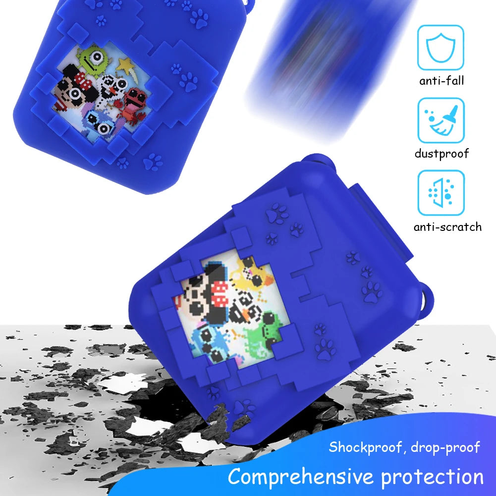 3D Cartoon Cute Silicone Carry Case for Bitzee Interactive Toy Digital Pet Washable Protective Cover Shockproof with Lanyard