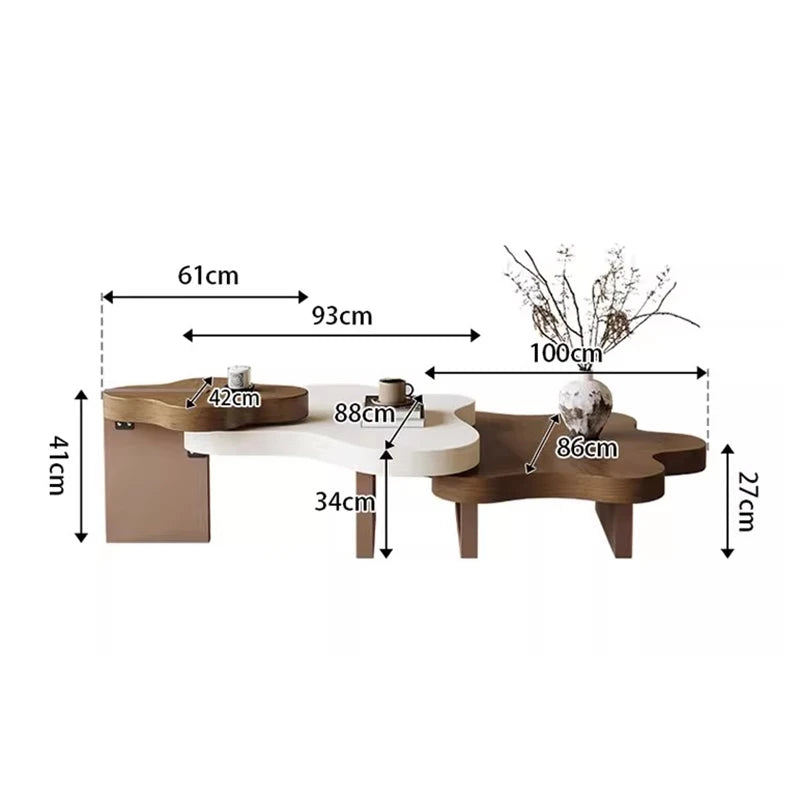 Vintage Unique Coffee Table Elegant Beauty Classic Artistic Coffee Table Ornate Aesthetic Meubles De Maison Furniture Home