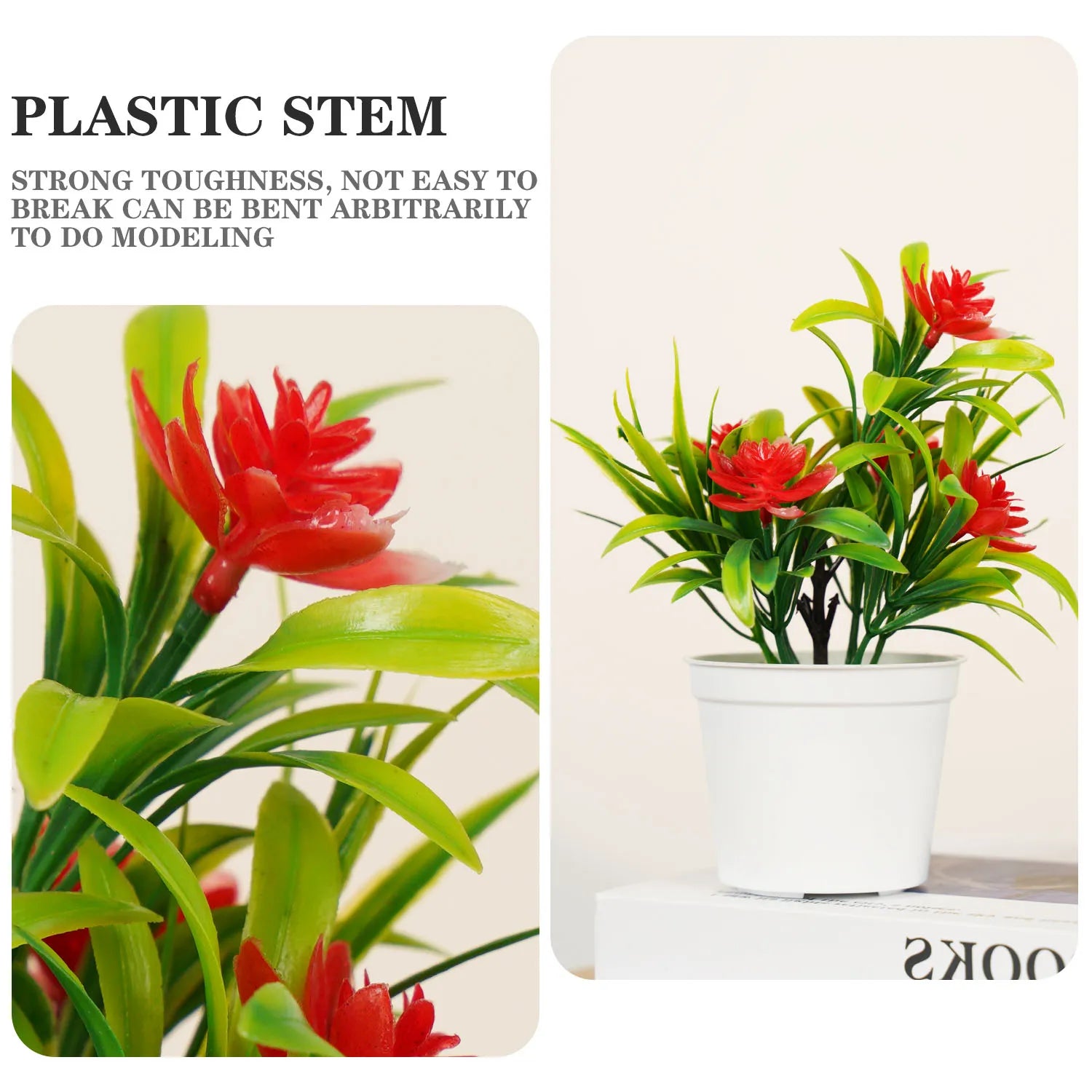 Artificial Flowers Plants Potted Green Bonsai Pot Plants For Home Decor Craft Plant Decorative Fake Flower Ornaments