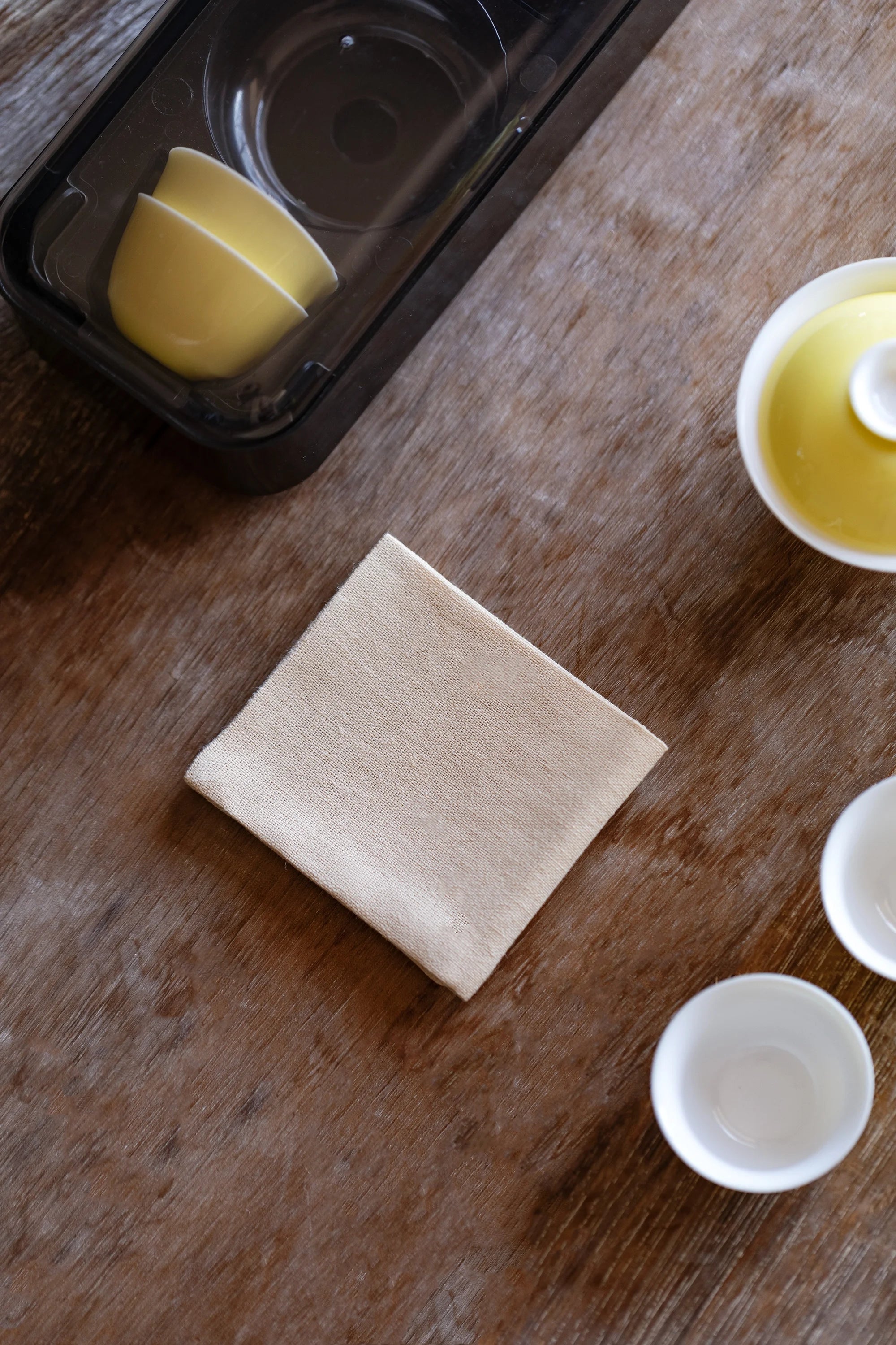 Thick Handmade Cotton Linen Tea Towel Double Sided Absorbent Tea Tablecloth Tea Set Zero Matching Tea Tray Cup Mat Pot Mat