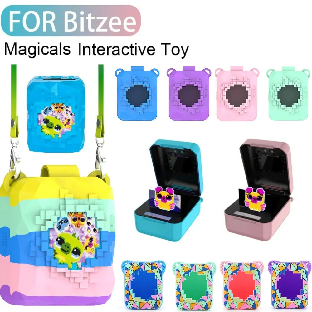 Silicone Case for Bitzee Magicals Interactive Toy Digital Pet Washable Protective Skin Sleeve with Lanyard Shockproof