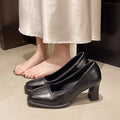 2025 New High Heels Women Chunky Shoes Fashion Loafers Shoes Designer Elegant Dress Party Pumps New Trend Shoes Женская Обувь