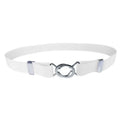 Adjustable Elastic Stretch Belt Invisible Belt for Women Girls Jeans Pants Dress,2.5cm Wide Metal Ring Buckle,No Hassle,No Bugle