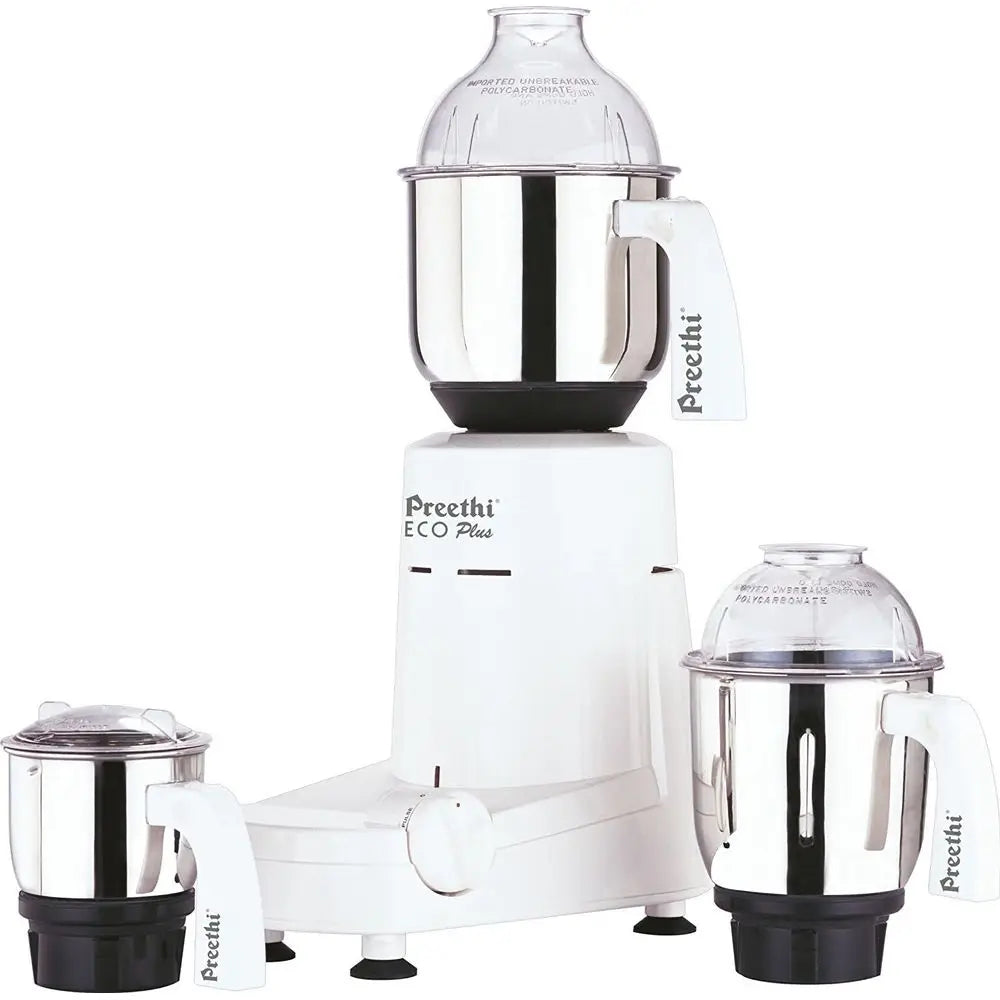 Eco Plus Mixer Grinder 110-or use in USA/Canada, white, 3-jar