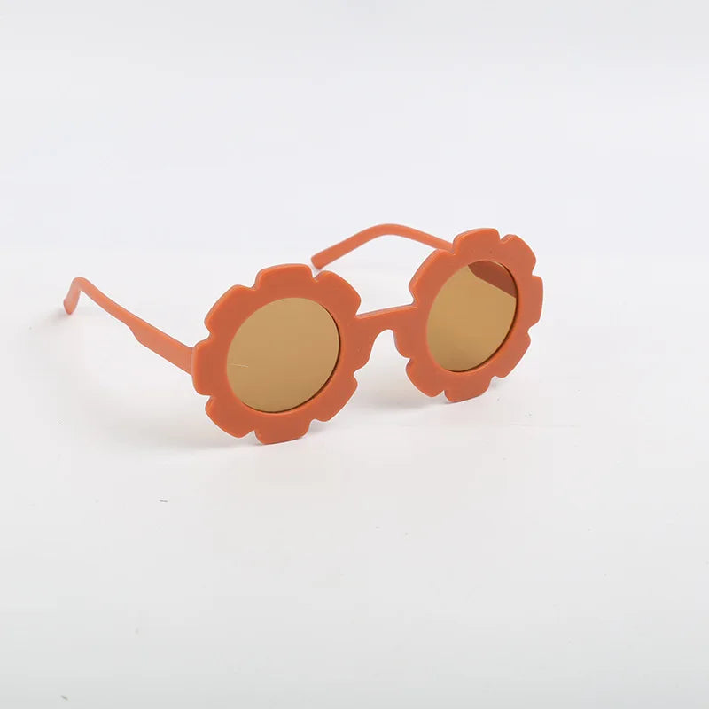New Cute Multi Color Sunflower Sunglasses For Boys And Girls, UV Resistant Outdoor Style Sunglasses, Children's Glasses