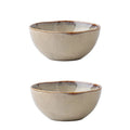 YWDL 500ml Vintage Ceramic Salad Bowl Heat-resistant Rice Soup Bowl Irregular Edges Kitchen Noodle Bowl Microwave Safe 5.5inch