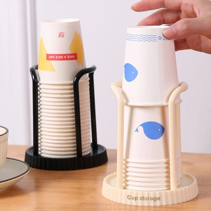 Paper Cup Holder Multipurpose Desktop Disposables Cups Organiser Dispenser Mini Teas Bags Coffee Bags Storage Organiser