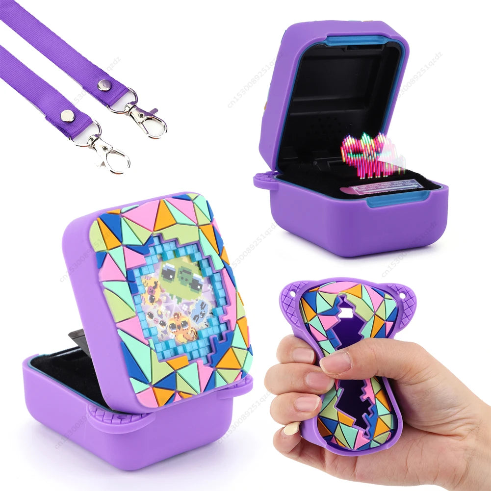 Case for Bitzee Magicals Digital Pet Silicone Protective Cover with Neck Lanyard Magicals Interactive Toy 3D Printed Protector