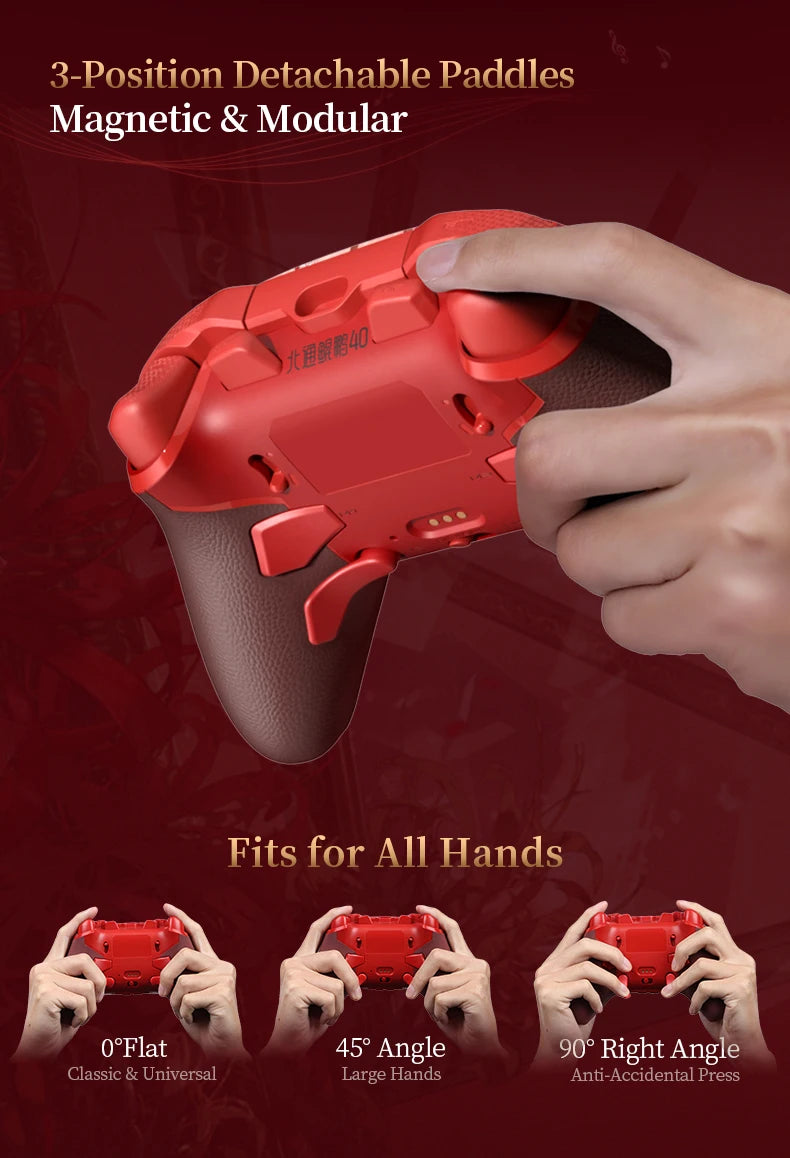 BEITONG Wuthering Waves Gamepads Phrolova/Cartethyia Ver KP40D Elite Controller Hall/Micro Vibration Trigger Force TMR Joystick