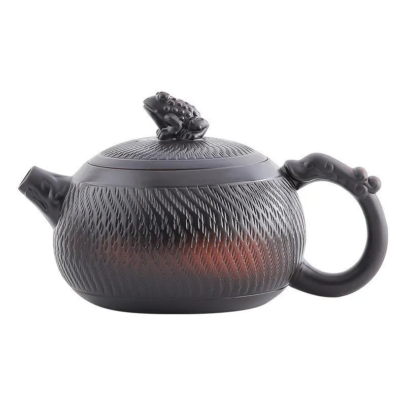 Household Xishi Pot Purple Pottery Pot Kung Fu Tea Set Large-capacity Purple Clay Pot Handmade Jumping Knife Craft
