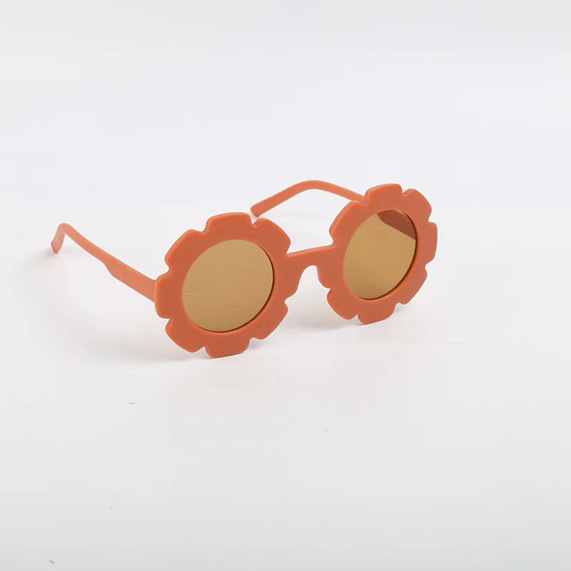 New Cute Multi Color Sunflower Sunglasses For Boys And Girls, UV Resistant Outdoor Style Sunglasses, Children's Glasses
