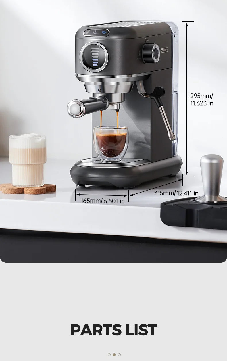 Cafelffe 4in1 Coffee Machine Dolce gusto Nes Capsule Espresso Maker ESE Pod Ground Gift for Lover,Dad,Mom Cafetera304 Cappuccino