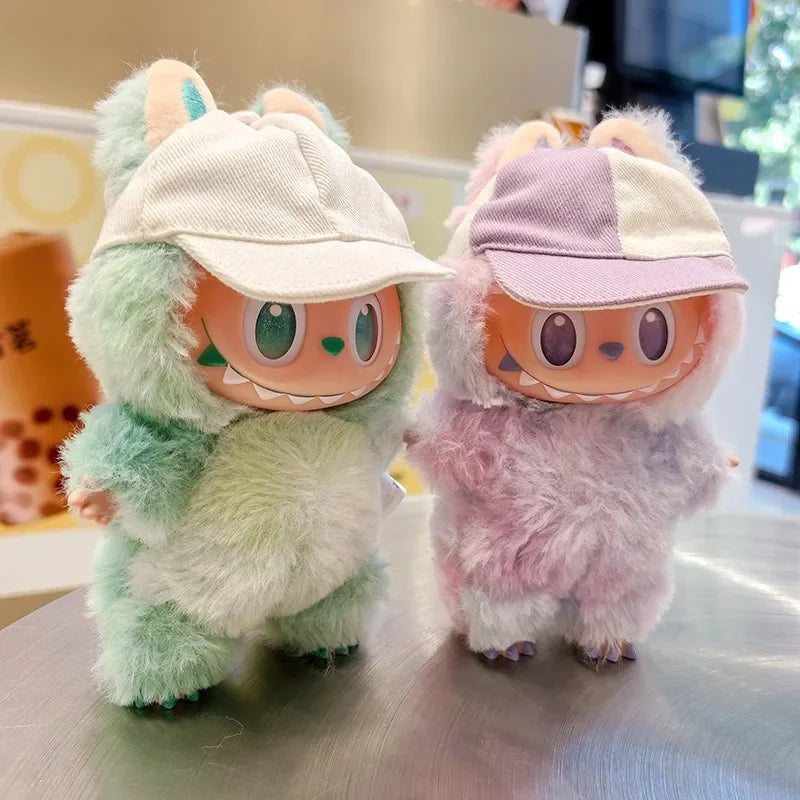 For 15/17cm Labubu Accessories Labubu Earless Baseball Hat Labubu Hat Outfit Clothing Fashion Gift