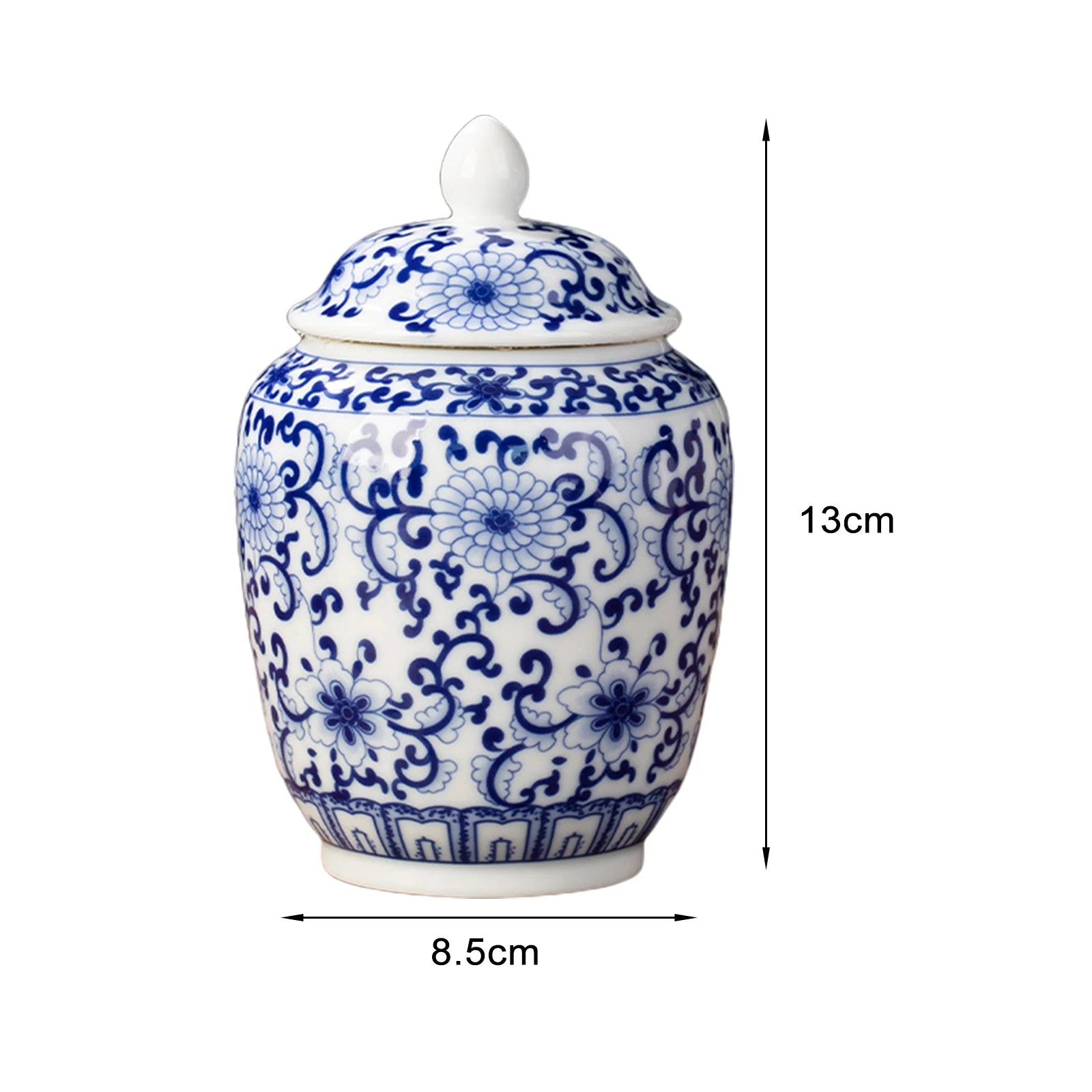 Vintage Bottle Vase Ceramic Ginger Jar with Lid Chinese Classical Decorative Jar Celadon Vase Storage Jars Candy Pots Home Decor