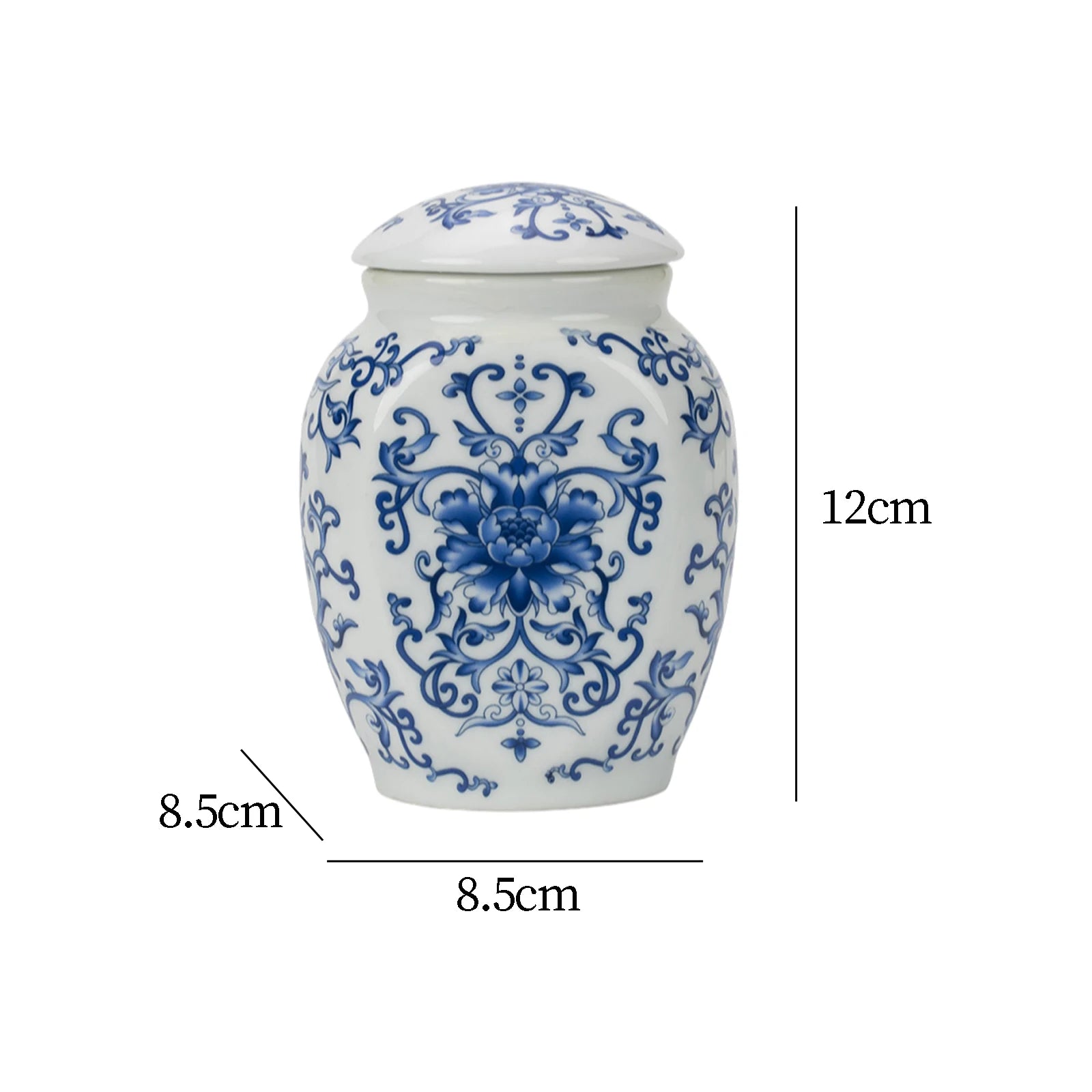Vintage Bottle Vase Ceramic Ginger Jar with Lid Chinese Classical Decorative Jar Celadon Vase Storage Jars Candy Pots Home Decor