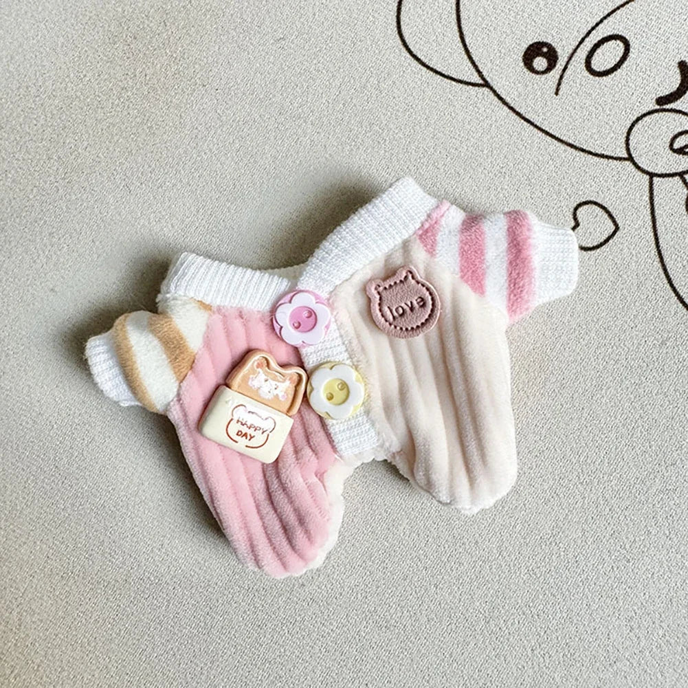 For 17cm Labubu V2 Doll Clothes Baby crawling suit Labubu Clothes Ropa Labubu