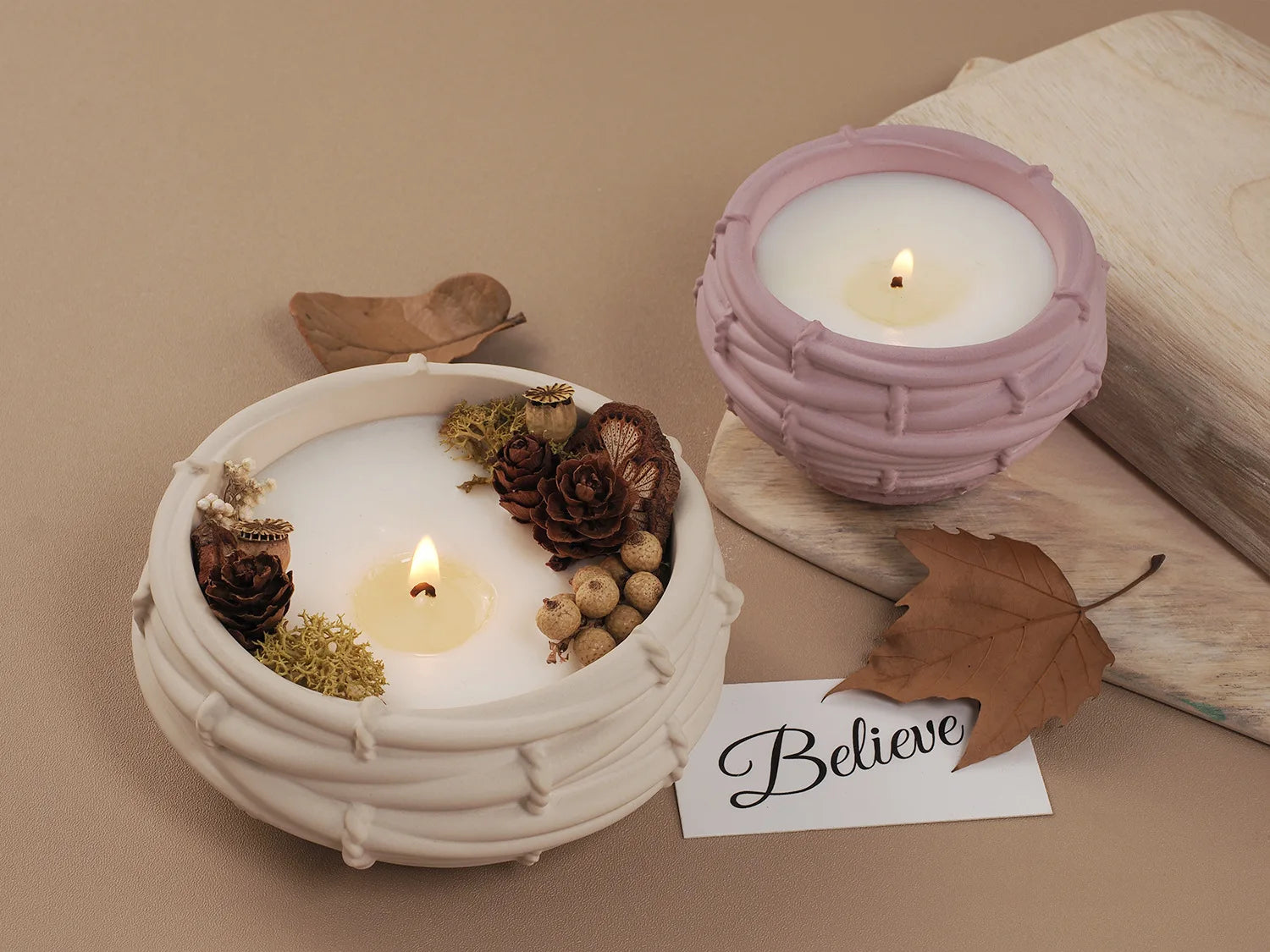 Creative Bamboo Basket Candle Bowl Silicone Mold DIY Bird Nest Flowerpot Concrete Cement Mold Jewelry Storage Tray Craft Casting