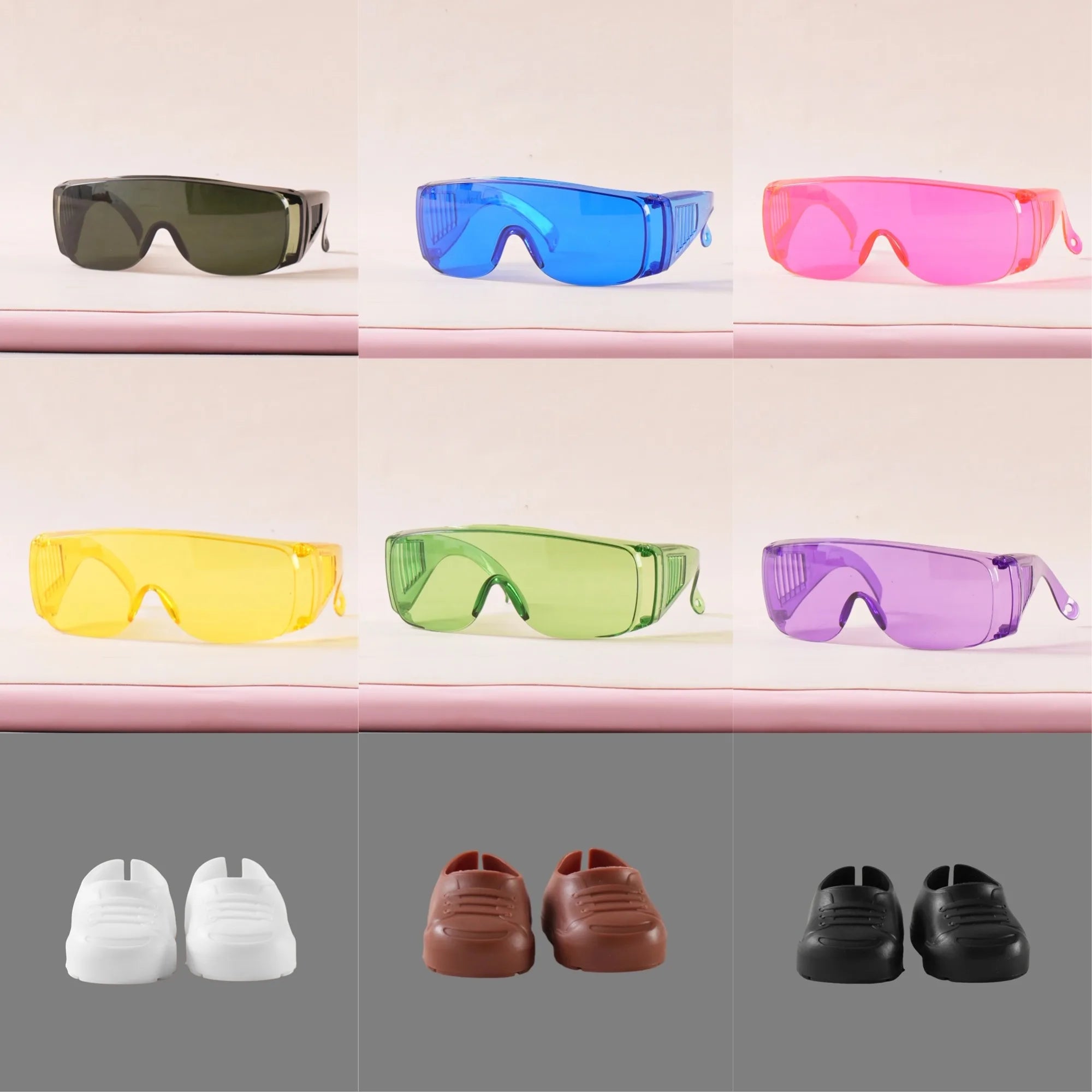 Labubu Accessories Colorful Shoes & glasses For 38cm Labubu Doll Clothes Outfit Accessories Ropa Labubu
