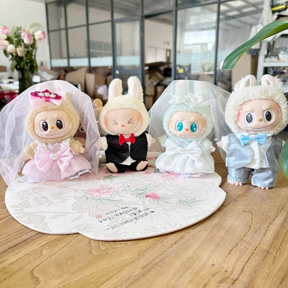 Labubu ropa Wedding Suit Wedding Dress Labubu Accessories For mini 1st and 2nd gen Labubu