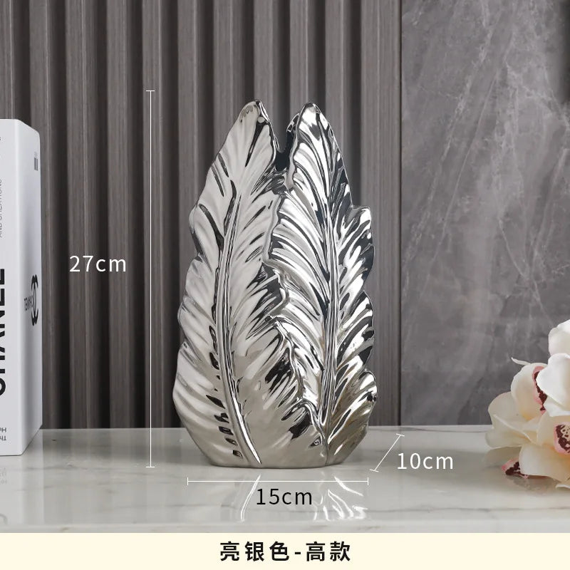 ceramic high-end vase Pottery Vase personalized living room foyer decoration creative home decoration Crafts ornament sculpture